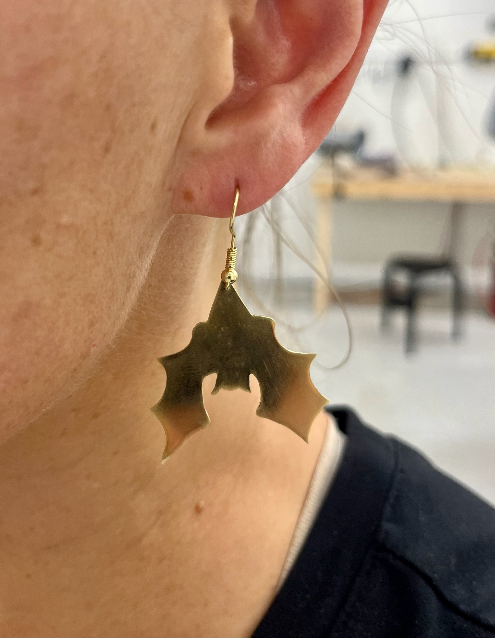 photo of Brass Bat Earrings Workshop!
